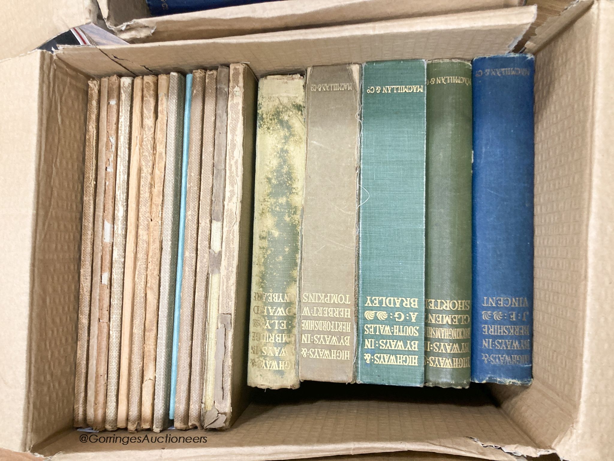 Macmillan & Co 'Highways & Byways' collection, 29 vols (including 20 in gilt-tooled blue cloth) and a quantity of other topographical publications